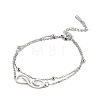 Infinity 304 Stainless Steel Double Layer Anklets FS-WGFE1F4-01-2