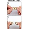 3 Strands 3 Colors Opaque Spray Painted Acrylic Cable Chains CHAC-FH0001-02-5