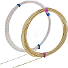 2Rolls 2 Colors Brass Wire CWIR-BC0001-37-1