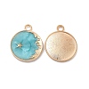 Alloy Enamel Pendants ENAM-N054-008F-G-1