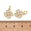 SHEGRACE Brass Micro Pave Clear Cubic Zirconia Pendants XGRQ2C386-407G-3
