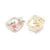 Alloy Enamel Pendants ENAM-N069-13KCG-01-2