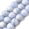 Natural Blue Lace Agate Beads Strands G-G344-A06-12mm-2