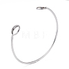 Adjustable 304 Stainless Steel Cuff Bangle Making STAS-F274-09P-3