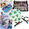16pcs 2 Styles Food Grade Eco-Friendly Silicone Beads SIL-CA0001-71-6