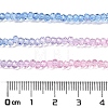 Transparent Painted Glass Beads Strands X1-DGLA-A034-T1mm-A08-3
