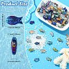 100Pcs Electroplate Transparent Glass Beads EGLA-YW0005-28A-3