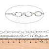 304 Stainless Steel Textured Oval Link Chains CHS-P028-11P-2