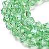 Transparent Electroplate Glass Beads Strands LS-EGLA-A039-T4mm-A24-3