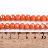 Electroplate Glass Beads Strands EGLA-A034-P8mm-A29-4