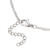 304 Stainless Steel Twisted Chain Curb Chain Slider Necklaces Making AJEW-JB01489-4