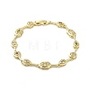 Brass Link Chain Bracelets BJEW-D039-34G-02-1