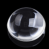 Transparent Glass Cabochons GGLA-R026-18mm-B-4