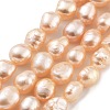 Natural Cultured Freshwater Pearl Beads Strands PEAR-P062-32B-2