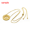 Brass Micro Pave Grade AAA Cubic Zirconia Pendants LS-ZIRC-G086-09P-NR-3