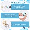 Unicraftale 4Pcs 4 Styles 304 Stainless Steel Spring Gate Rings STAS-UN0040-94-5