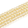 Baking Paint Transparent Glass Beads Strands DGLA-N011-4mm-02-1