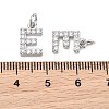 SHEGRACE Brass Micro Pave Clear Cubic Zirconia Pendants XGRQ29341-394P-E-3