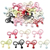 14Pcs 7 Colors Baking Paint Alloy Beads FIND-YW0012-46-1