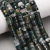 Natural Moss Agate Beads Strands G-M420-A14-01-1