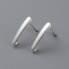 304 Stainless Steel Stud Earring Findings X-STAS-H436-22S-2