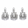 Tibetan Style Alloy Pendants TIBE-N010-23AS-RS-1