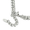 304 Stainless Steel with Cubic Zirconia Necklaces NJEW-Q322-01P-4