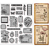 Rubber Clear Stamps DIY-WH0251-009-1