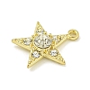 Zinc Alloy Crystal Rhinestone Pendants PALLOY-F310-05G-01-2