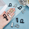  8 Pcs 2 Styles Alloy D-Ring Anchor Shackle Clasps FIND-NB0002-95-3