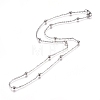 Non-Tarnish 304 Stainless Steel Cable Chain Necklaces NJEW-L159-08B-P-2