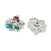 Alloy Rhinestone Pendants FIND-C087-10P-2