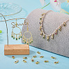 20Pcs 4 Colors Brass Cubic Zirconia Charms KK-TA0009-13B-8
