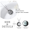 Rhodium Plated Alloy Tree of Life Pendant Necklaces PW-WGD3068-01-1-5