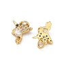 Brass Micro Pave Cubic Zirconia Pendants KK-A291-08G-03-2
