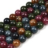 Natural Green Jade Imitation Tourmaline Beads Strands G-B046-08D-12mm-2