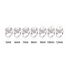 Brass Micro Pave Cubic Zirconia Adjustable Cup Peg Ring Settings KK-B166-03P-4