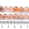 Natural Cherry Blossom Agate Beads Strands G-B130-8mm-02-5