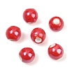 Glazed Porcelain Round Beads X-PORC-S489-8mm-14-4