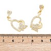 Brass Micro Pave Cubic Zirconia Pendants LS-KK-I475-05G-06-3
