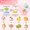 10Pcs 10 Styles Opaque Resin Pendants FIND-YW0005-72-2