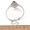 Rotating Sun Natural Obsidian Link Bracelets GG-CBA0251-11P-10-5