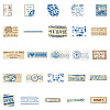 50Pcs PVC Stamp Stub Paper Self-Adhesive Stickers PW-WGF3618-01-3