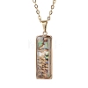 Natural Paua Shell Pendant Necklaces NJEW-JN05141-03-2