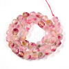 Dyed Natural White Jade Beads Strands G-T139-8mm-45T-3