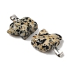 Natural Dalmatian Jasper Pendants G-B127-02P-03-3