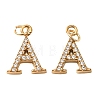 304 Stainless Steel with Crystal Rhinestone Charms RB-CBA5270-11G-A-1