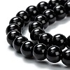 Natural Black Onyx Beads Strands G-Z024-02C-2
