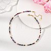 Dyed & Heated Faceted Round Natural Agate and Cultured Freshwater Pearl Beaded Necklaces for Women NJEW-JN06240-04-1