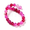 Natural Striped Agate/Banded Agate Beads Strands X-G-Z060-A01-B06-3